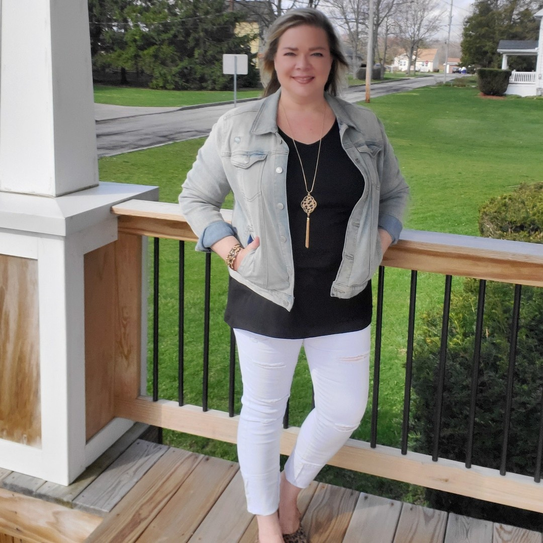 dana buchman denim jacket