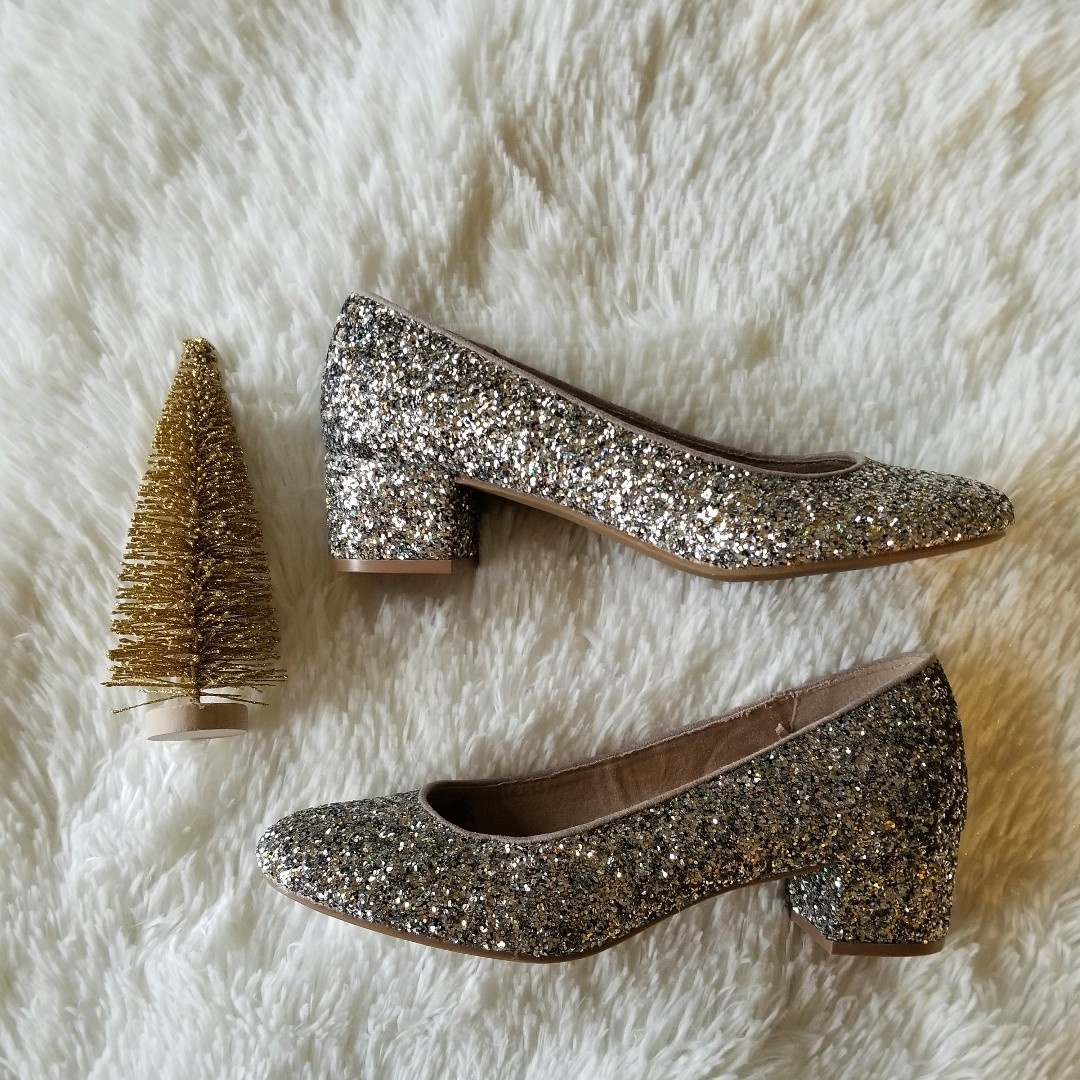 old navy glitter heels