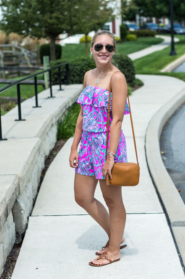Fashion Look Featuring Lilly Pulitzer Shorts and Tory Burch Sandals by ...