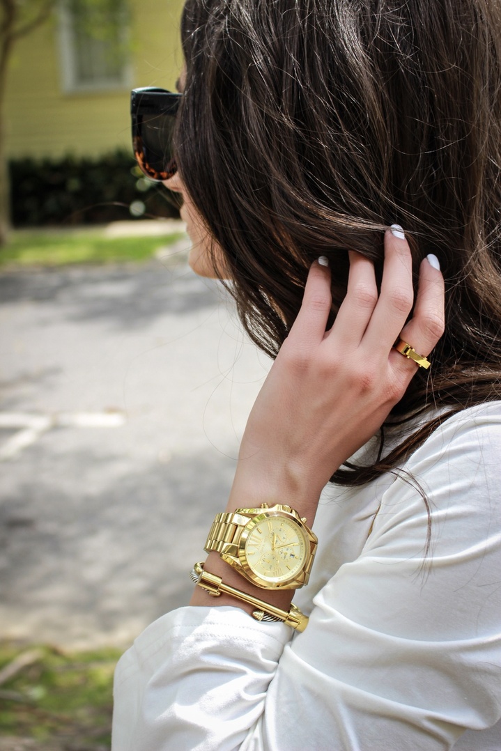 Amazoncom Michael Kors Analog Gold Dial Womens WatchMK6357  Clothing  Shoes  Jewelry