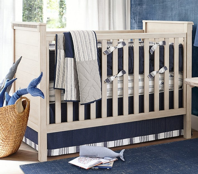 Fashion Look Featuring Pottery Barn Kids Cribs Crib Sets And