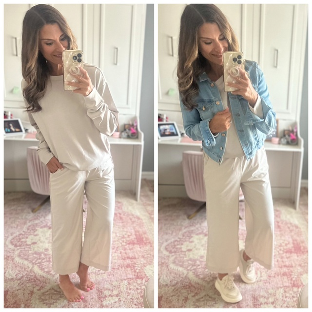 Comfortable loungewear - Everything is true to size. Wearing a small in each piece.