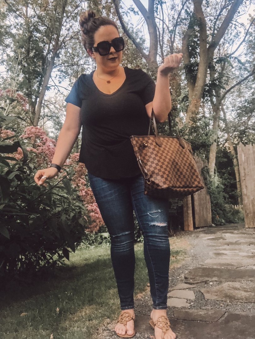 Fashion Look Featuring Louis Vuitton Tote Bags and Tory Burch Sandals by  mimosasandlipstickblog - ShopStyle