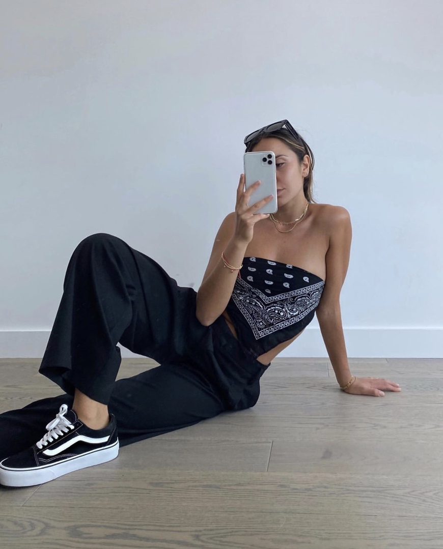 Look by Lily Montasser featuring UO Cotton Bandana
