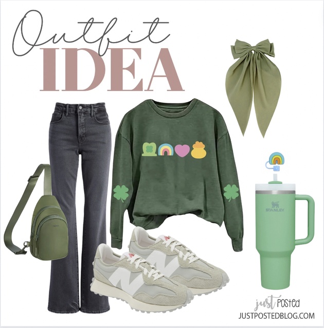 Great cute and casual St. Patrick's day outfit!