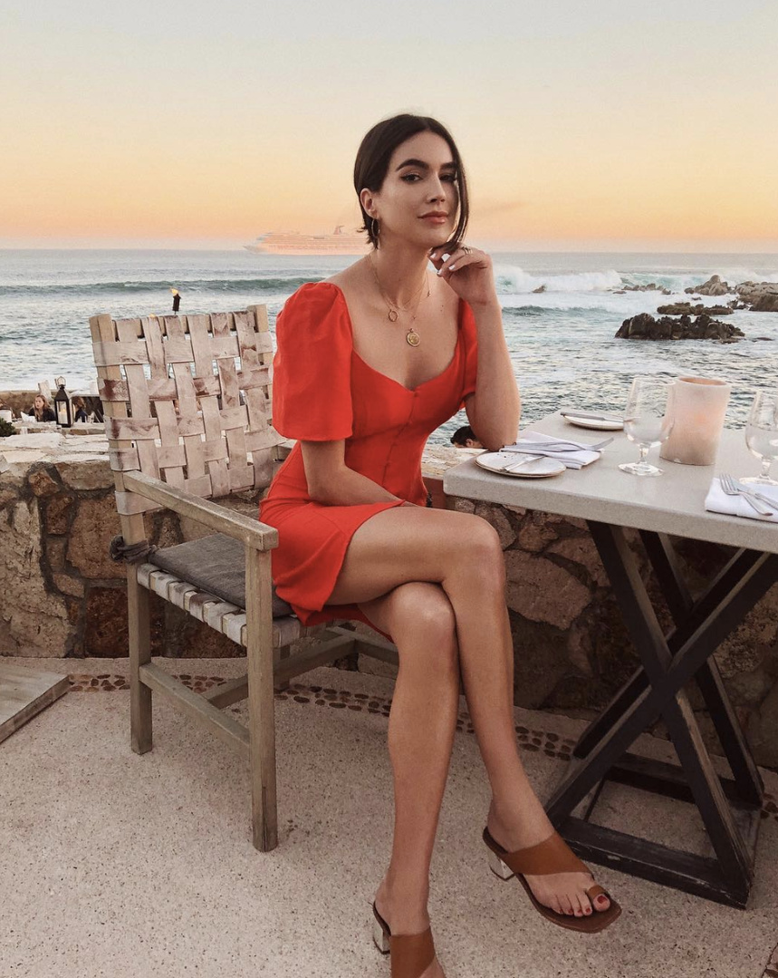 The sunsets here 😍🌅 #TravelOutfit #WeekendLook #BirthdayParty #SummerStyle #ShopStyle #shopthelook #MyShopStyle #BeachVacation #OOTD #DateNight #SpringStyle #cabo #mexico #puffsleeve #red #reddress #dress #sigersonmorrison