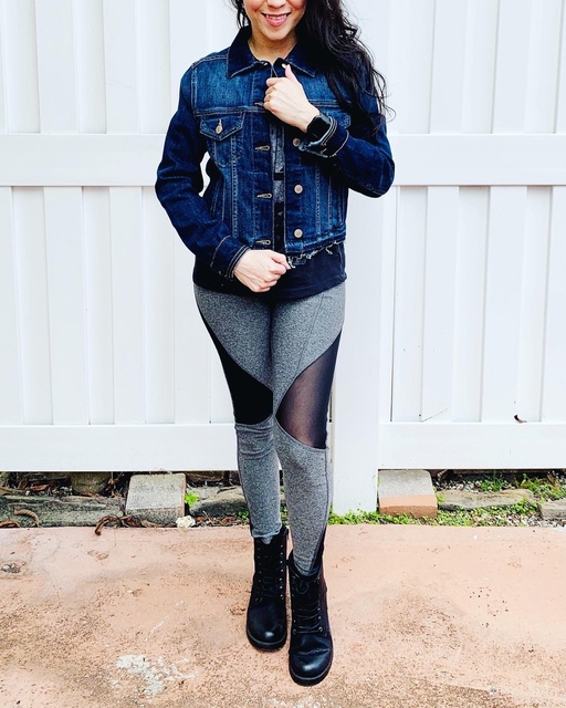 ete the look I also wore combat boots. These are my favorite boots at the moment.  #ShopStyle #MyShopStyle #Lifestyle #Petite