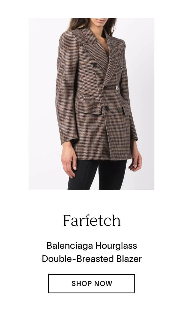 Shop Balenciaga Hourglass double-breasted blazer