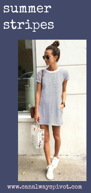 summer stripe simplicity #lovesummer #stylePivot #stripes #PivotFashion