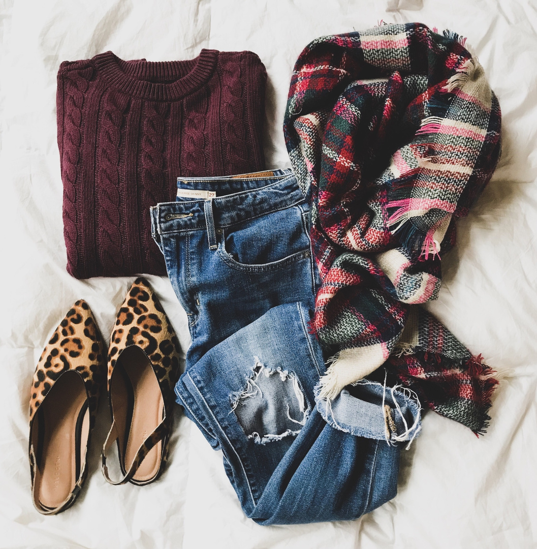 Fashion Look Featuring Madewell Flats and Levi's Distressed Jeans by ...