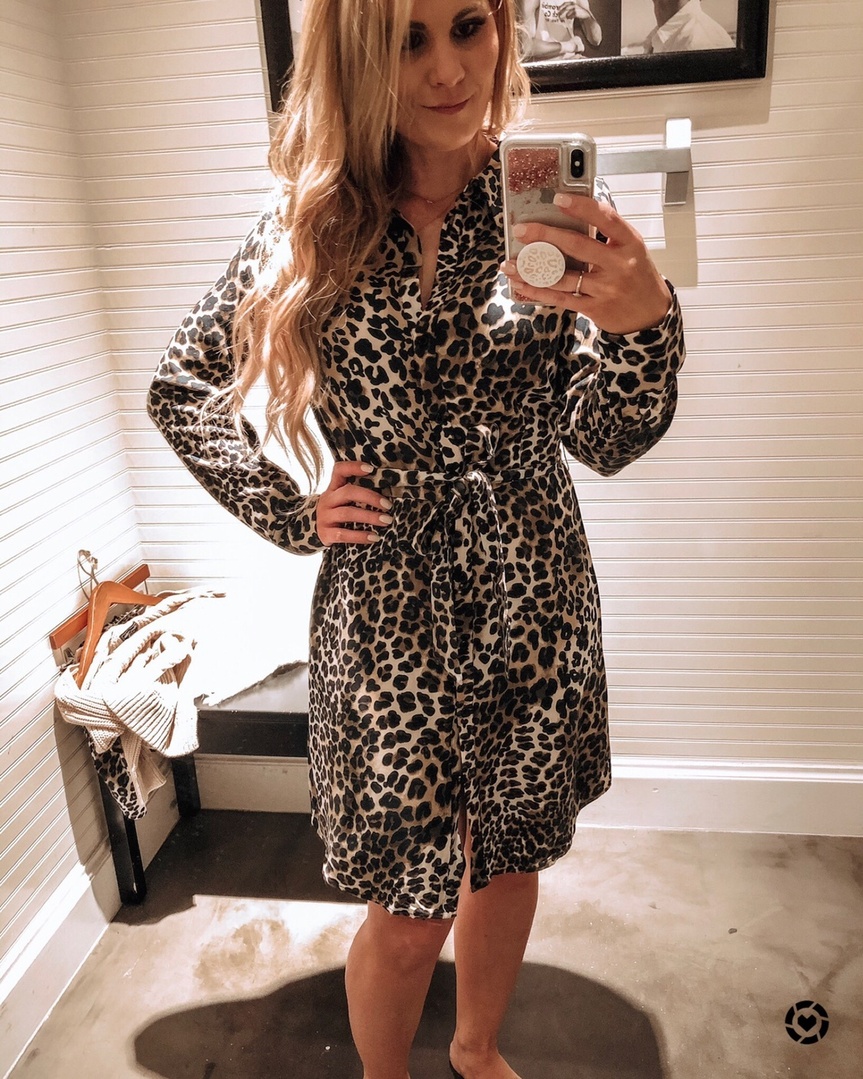 abercrombie leopard dress