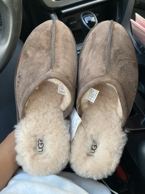 fur lined mule slippers