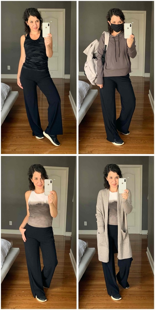 Fashion Look Featuring Athleta Face Masks and Athleta Pants by