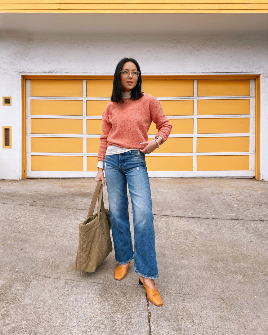 everlane teddy crew neck sweater