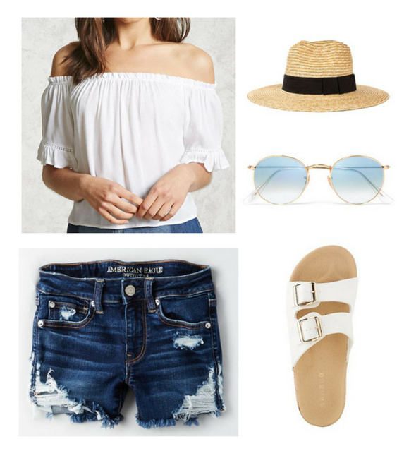 Fashion Look Featuring Forever 21 Longsleeve Tops And Forever 21