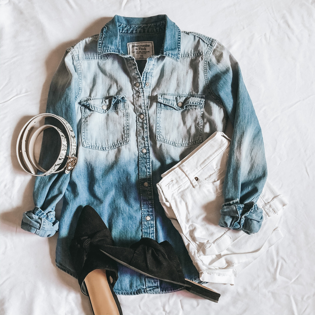 madewell denim western shirt