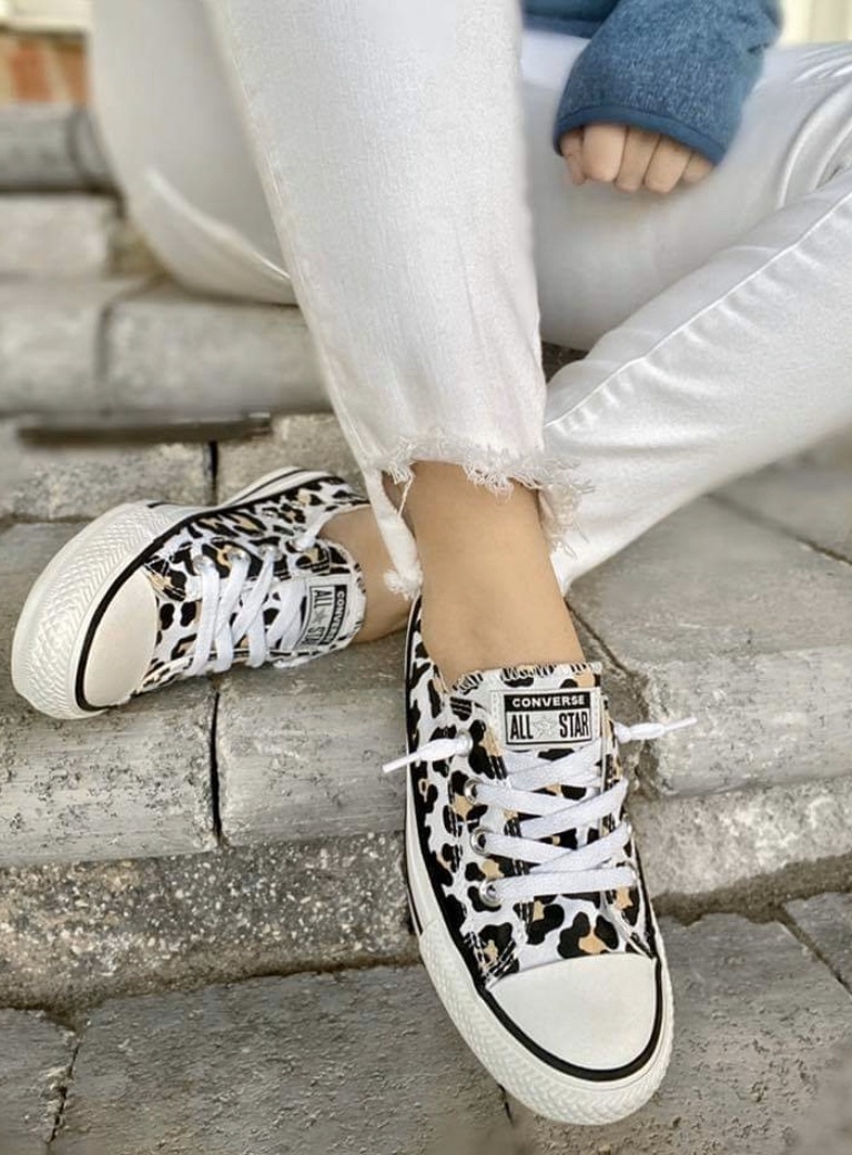 leopard converse womens shoes
