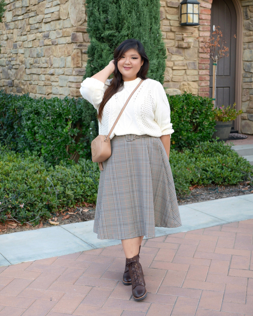 Look by Allison Teng featuring RACHEL Rachel Roy Adrina Cable Sweater