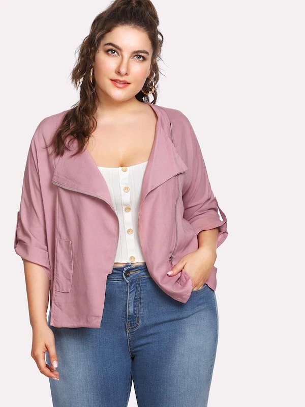 Fashion Look Featuring Shein Plus Size Jackets and Shein Plus Size Tops by  Med-Nabil - ShopStyle