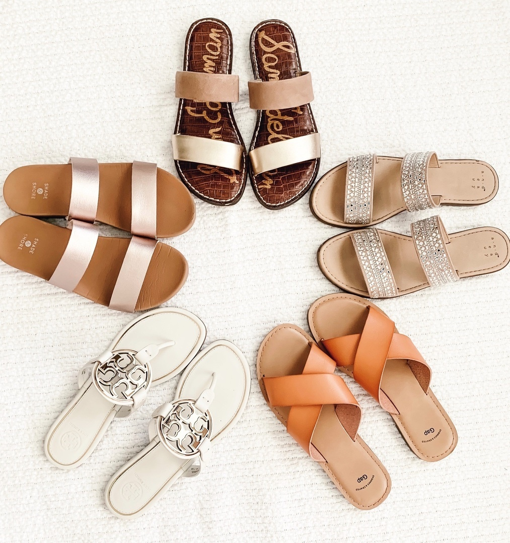 Look by welldressedbff featuring Women's Dedra Slide Sandals - Shade & ShoreTM