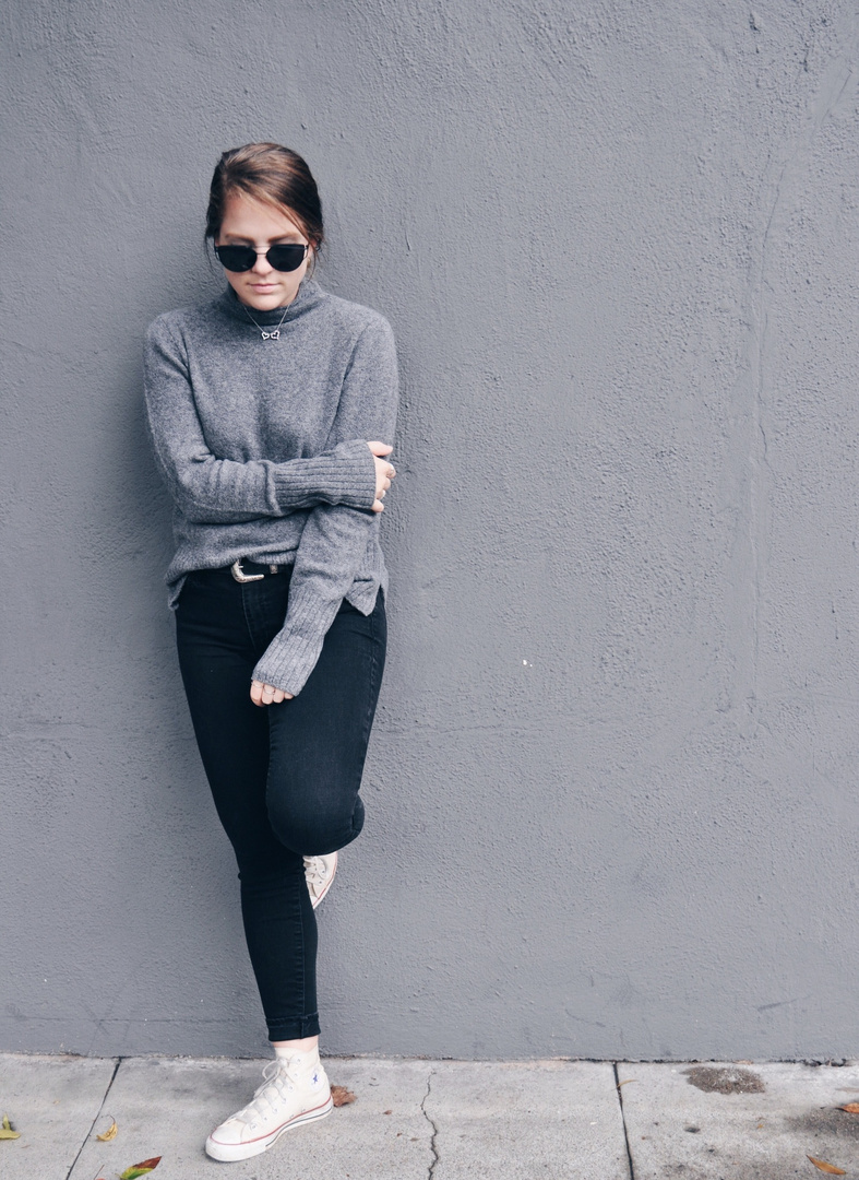 Fashion Look Featuring Madewell Plus Size Sweaters and Madewell Turtleneck Sweaters by styledbyskylar ShopStyle