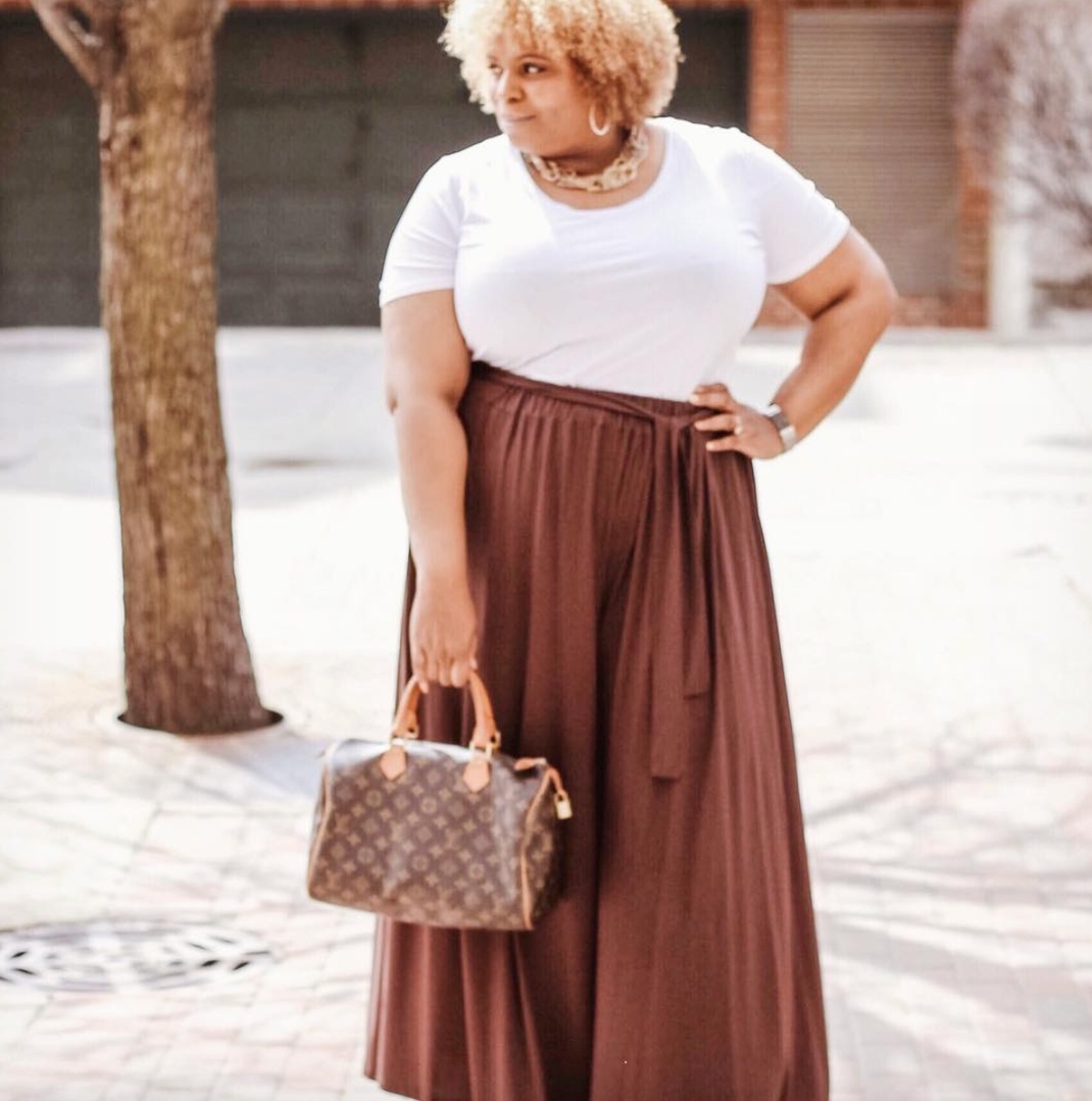 Fashion Look Featuring Shein Plus Size Pants and Louis Vuitton