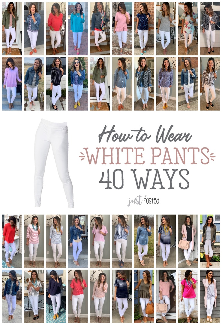 Look by Just Posted featuring Mid-Rise White Rockstar Pull-On Jeggings for Women