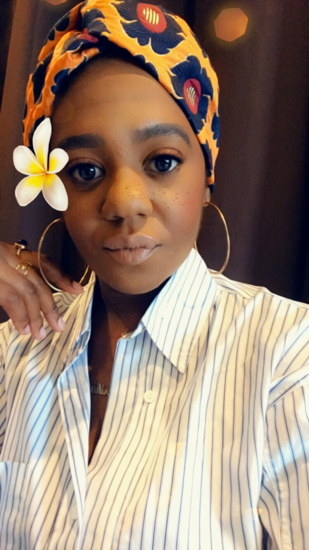 Look by amerikabstyleme featuring Francesca's Dani Knotted Turban Headband in Blue - Blue