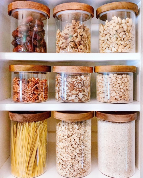 Montana Acacia and Glass Jars