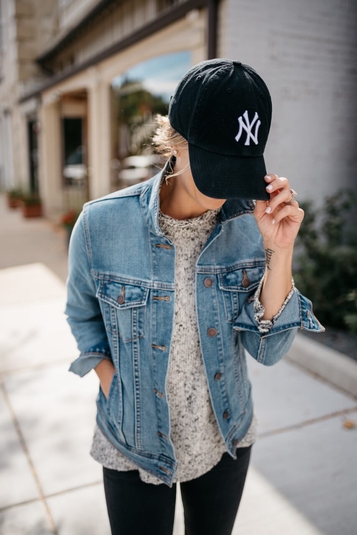 Fashion Look Featuring '47 Hats and Old Navy Petite Jackets by