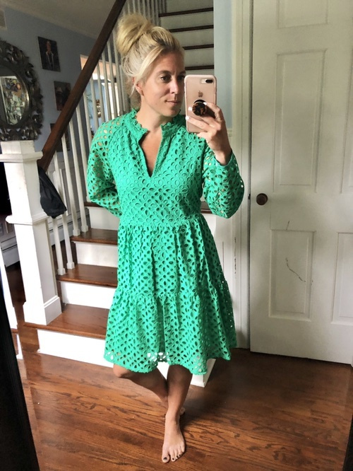 J crew tiered popover dress sale