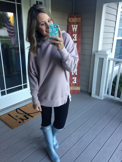 aerie side snap hoodie