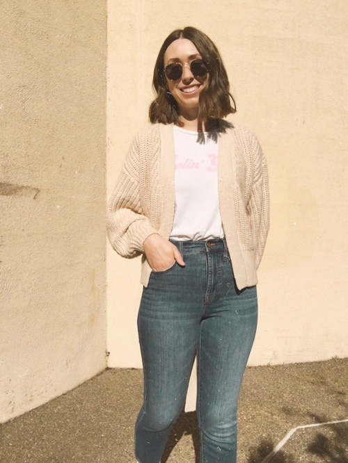 madewell mia bobble cardigan