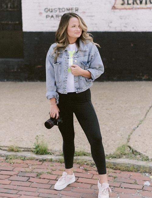 Look by Caitlin Thomas featuring Air Force 1 Sage suede trainers