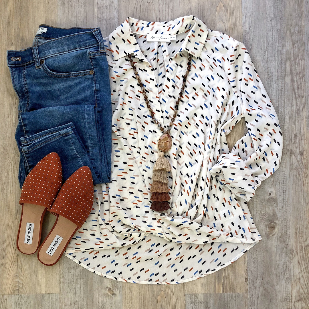 Fashion Look Featuring ALL IN FAVOR Button Down Shirts and Steve Madden ...