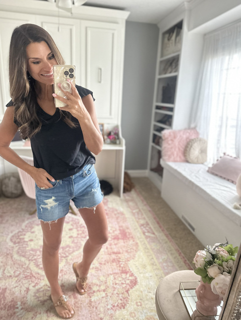 Fashion Look Featuring Lauren Conrad Tops and Sonoma Goods For Life  Boyfriend Jeans by justposted - ShopStyle