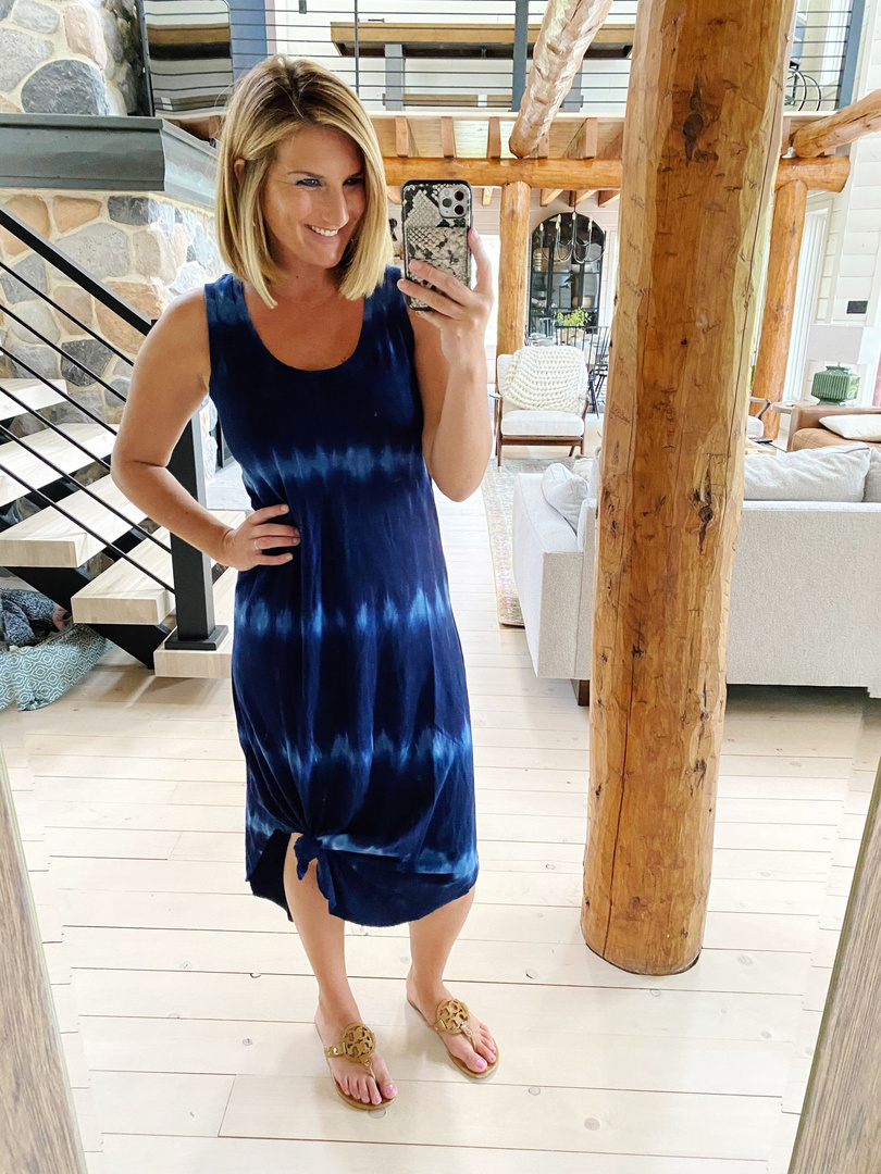 gap tie dye midi dress