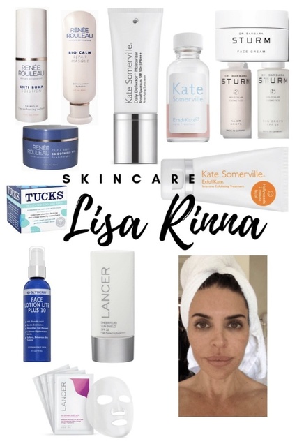 Lisa Rinna from Real Housewives of Beverly Hills' Skincare #skincare #beauty #antiaging