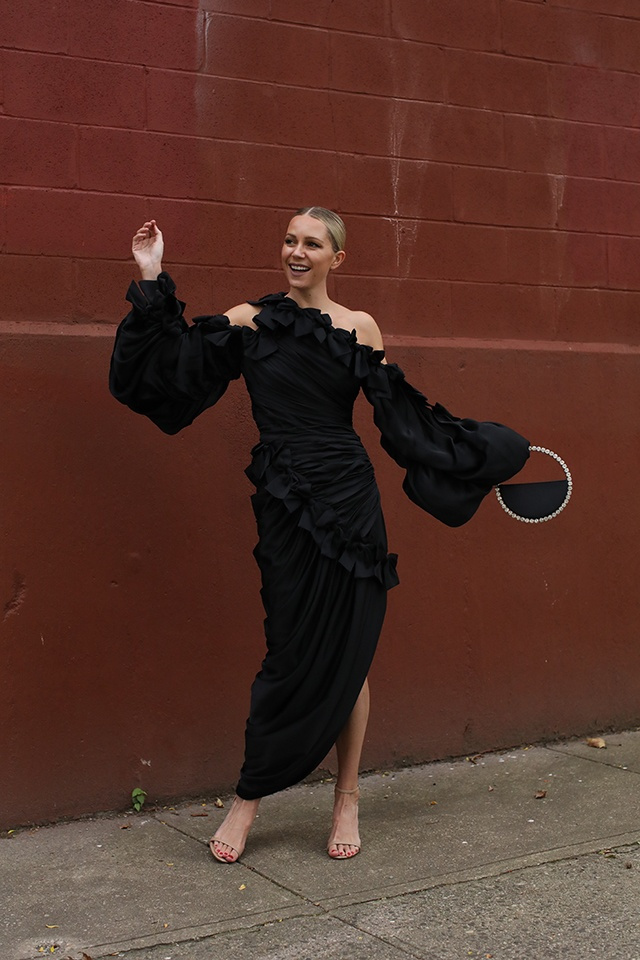 resistance bow long gown