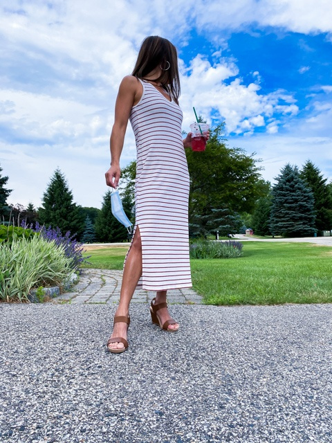 banana republic ribbed tank dress