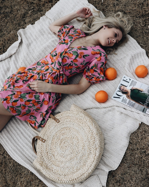 aranciata wrap dress