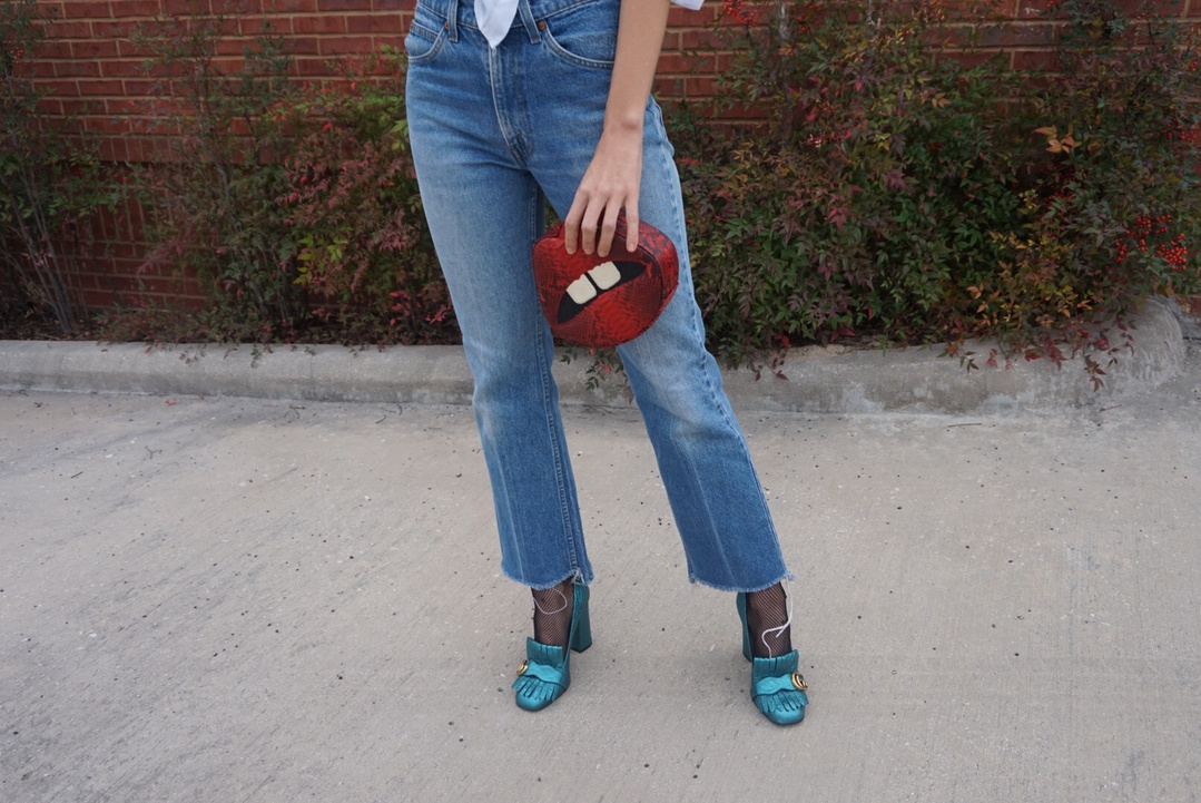 Fashion Look Featuring Gucci Slip-ons & Loafers and Gucci Flats by