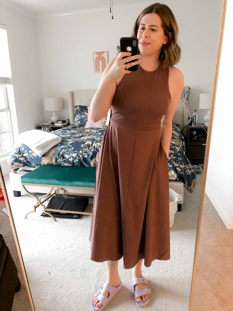 athleta midi dress