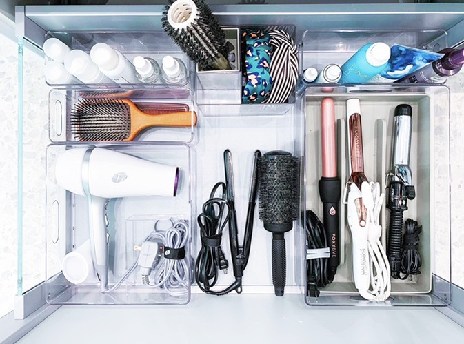 The Home Edit Hair Accessory Bin with Sliding Tray