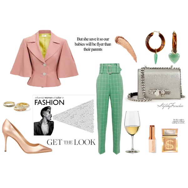 Fashion Look Featuring Alexander McQueen Shoulder Bags and Too Faced ...