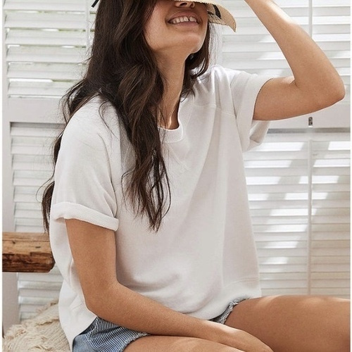 Aerie short best sale sleeve sweatshirt