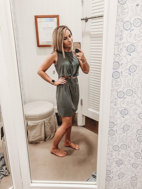 american eagle knot dress