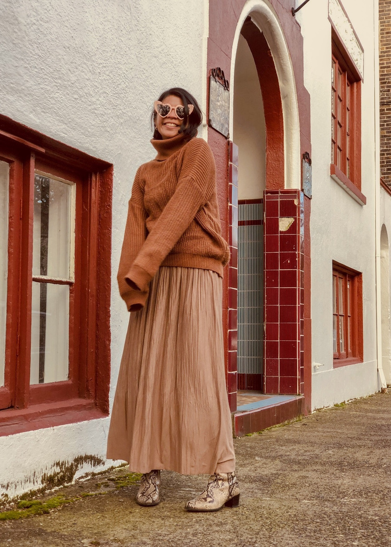 topshop oversize turtleneck sweater