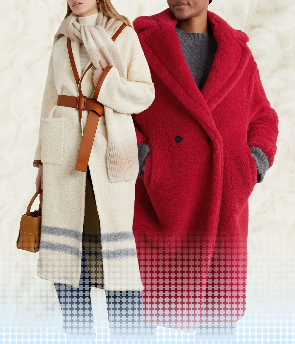 NET-A-PORTER+Max Mara Teddy Bear Icon Oversized Double-breasted Alpaca, Wool And Silk-blend Coat - Red - x small