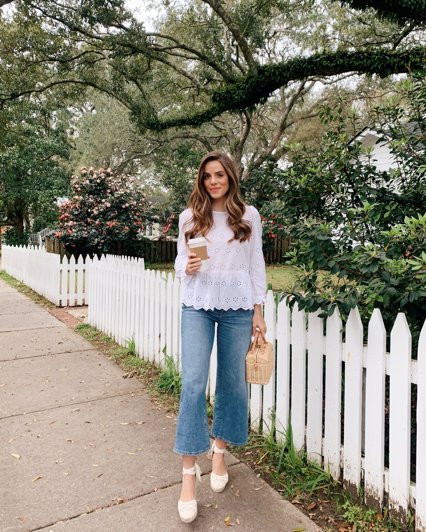 madewell peplum top